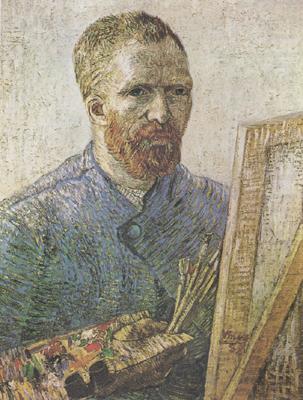 Vincent Van Gogh Self-Portrait in Fromt of thte Easel  (nn04) china oil painting image